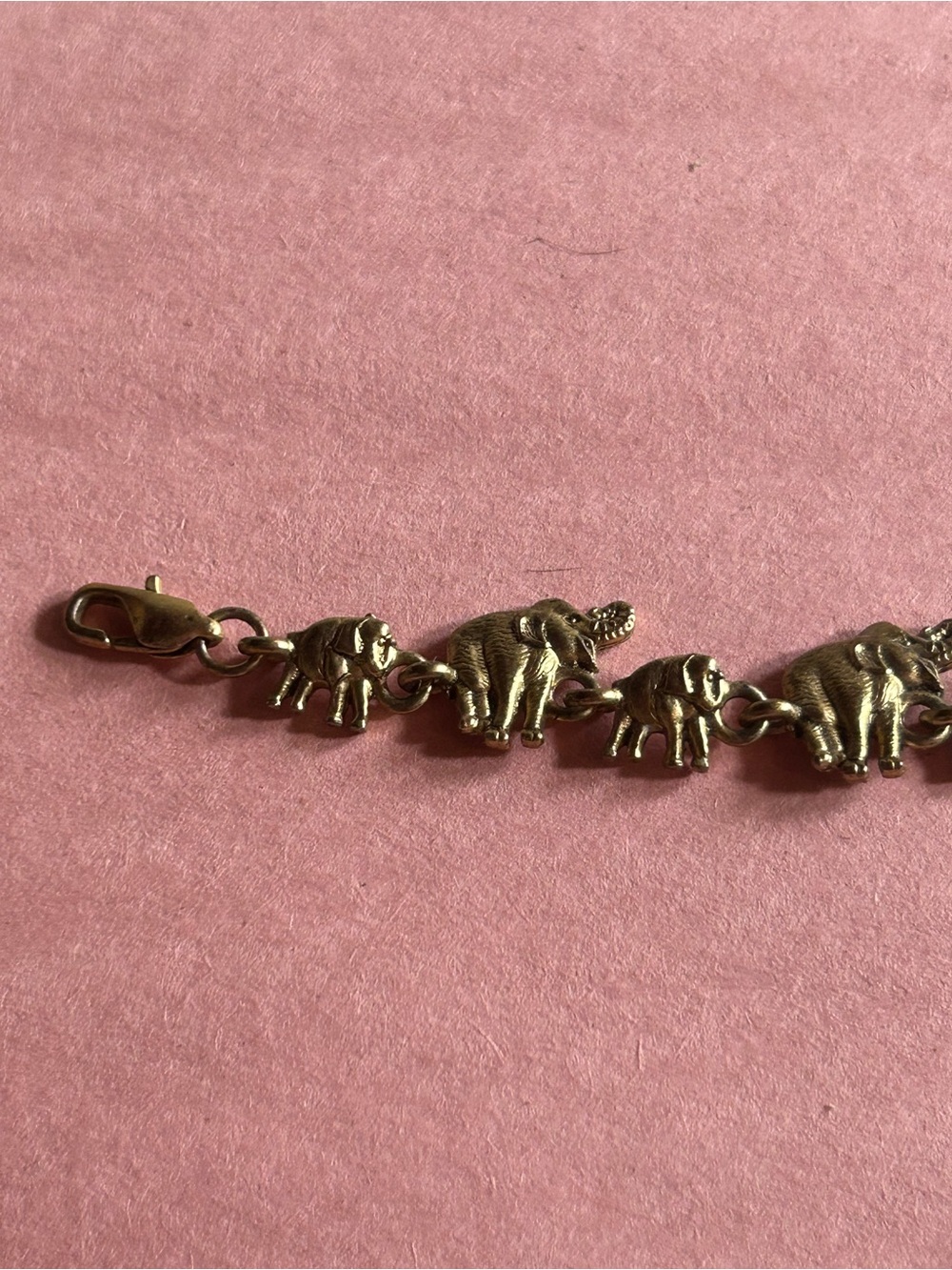 Vintage Women’s Elephant Bracelet With Extender (if needed)